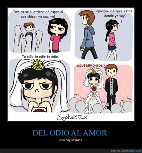 Del odio al amor sólo hay un paso Ps Amor and Hay