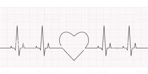 Heartbeat Line Heart Rate Cardiogram And Ekg Concept Vector Tatuajes De Latido Del