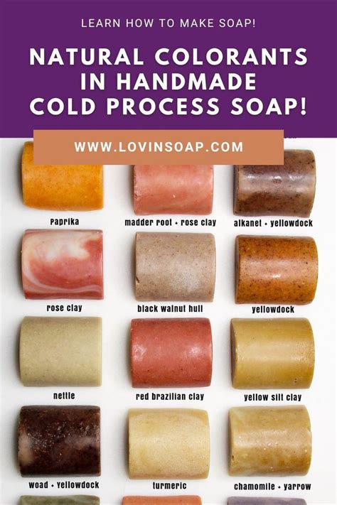 Natural Soap Colorants In Cold Process Soap Artofit