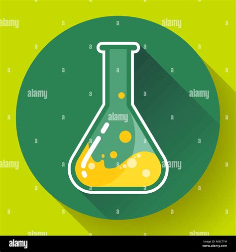 Flask Chemistry Lab Icon Vector Fotos Und Bildmaterial In Hoher