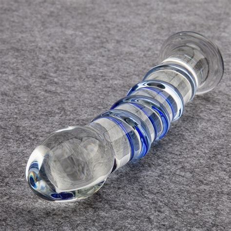 New Sex Products Sapphire Spiral Pyrex Glass Dildo Inch Realistic