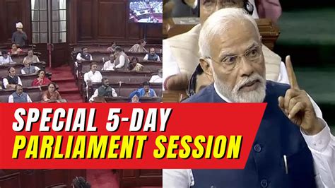 Government Announces Special Session Of Parliament From September 18 22