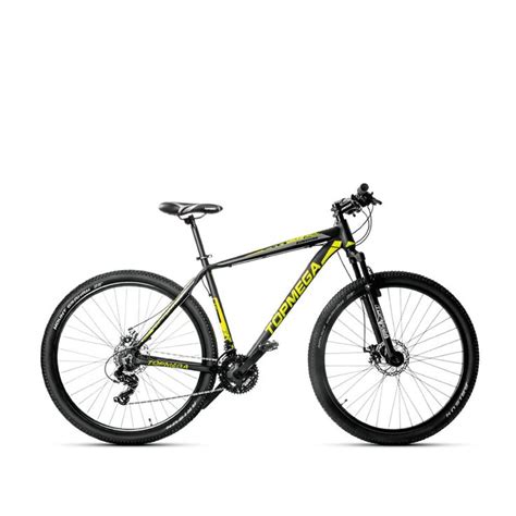 A Black And Yellow Bike On A White Background