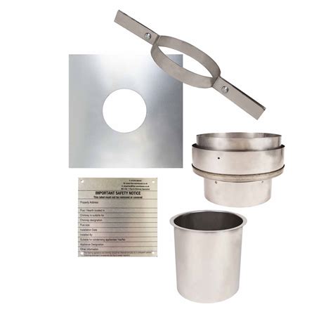 Installation Kit 4 For Flexible Flue Liner 150mm 6 Inch Flexible