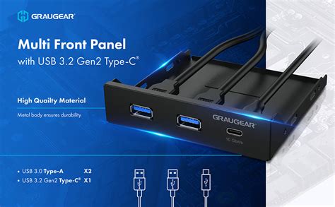 Amazon Graugear Inch Front Panel Usb Hub Internal Metal Usb