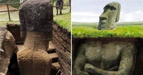 Les statues de lîle de Pâques ont un corps une découverte stupéfiante