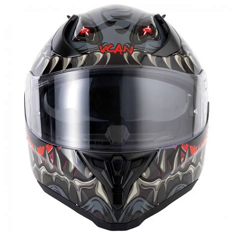 Vcan H Titan Grey Motorcycle Helmet Vcan Helmets Midwest