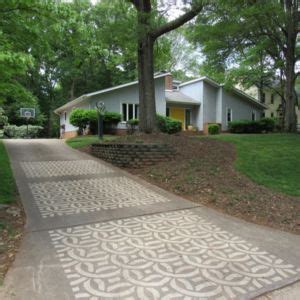 *CLT Links Driveway Art Stencil | Driveway art, Diy driveway, Curb appeal