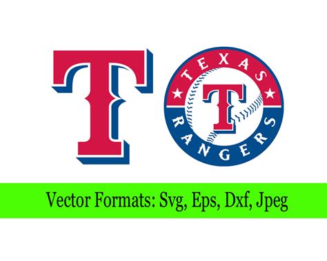 Texas Rangers Svg File Vector Design In Svg Eps Dxf And Jpeg