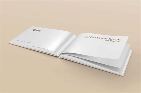 Free Landscape Book Mockup Psd