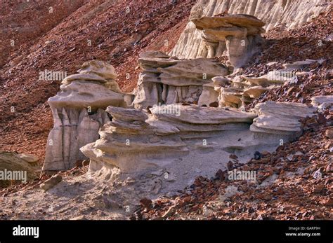 Sandstein Formationen An Der Bisti De Na Zin Wilderness New Mexico