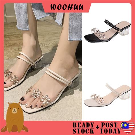 Ready Stock Woohuu Women S High Heels Sandal Shoes Kasut Tinggi Wanita