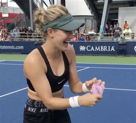 Eugenie Bouchard The Tennis Player Posted A Sexy Wet T Shirt Video To Instagram Uk