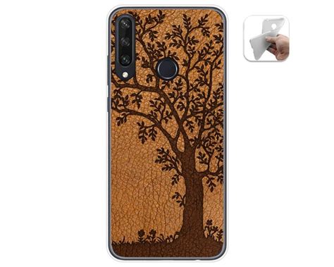 Funda Gel Tpu para Huawei Y6p diseño Cuero 03 Dibujos Miravia