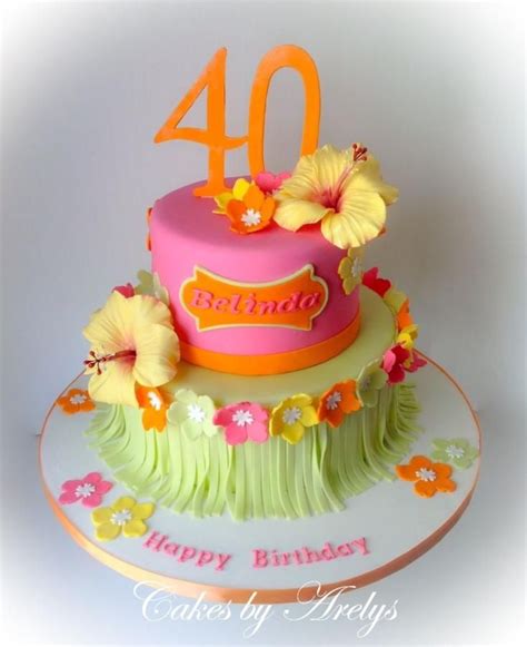 Hawaiian Tropical Cake Hawaiian Party Cake Luau Cakes Hawaiian Cake