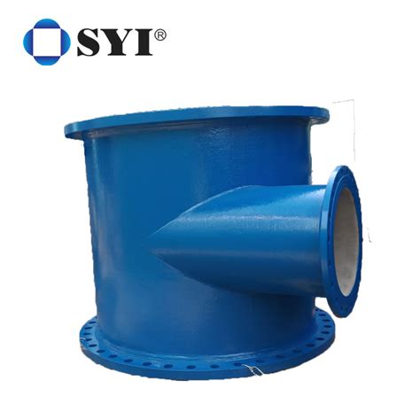 Syi Iso2531 En545 Pn16 Ductile Iron Pipe Fitting Epoxy Coated All Flanged Equal Tee China