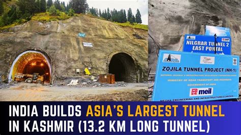 India Builds Asias Largest Tunnel In Kashmir 132 Km Long Tunnel