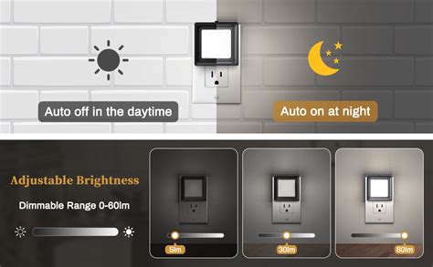 Doresshop Led Night Light Plug In Pack Dusk To Dawn Sensor Night