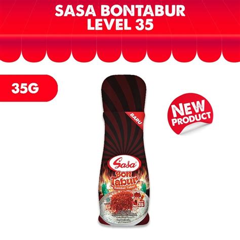 Jual Sasa Bontabur Sambal Original Level Botol Gr Shopee Indonesia