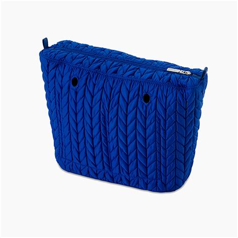 O Bag Inner Bag Fabric Herringbone Quilt Bluette Obagph