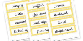 Happy Synonym Word Cards Twinkl Primary Resources Twinkl