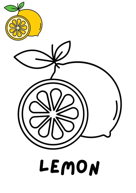 Preschool Fruits Coloring Printable Fruits Coloring Coloring Etsy