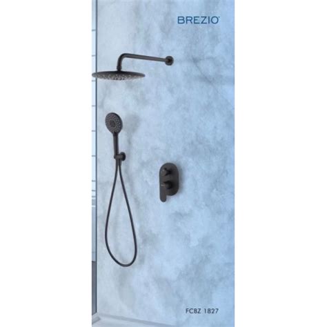 BREZIO FCBZ 1827 Keran Mixer Shower Tanam Set Dinding Tembok Kran Air