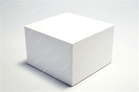 Premium AI Image | White box on a white background