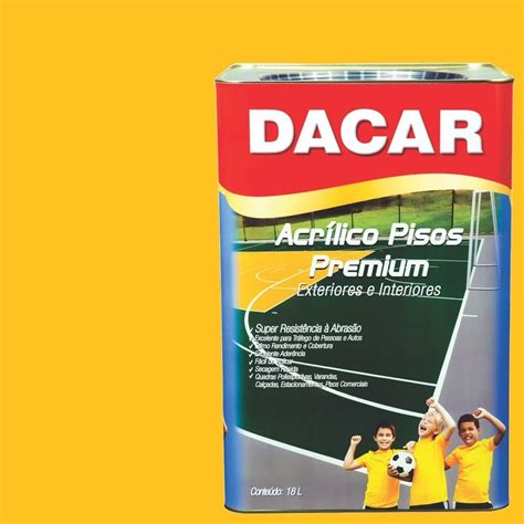 Tinta Piso Premium Dacar Amarelo Demarca O Lts Submarino