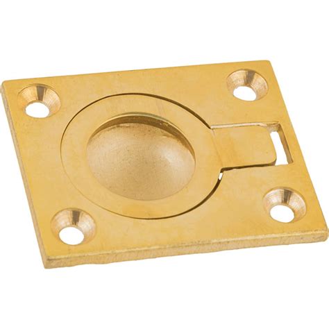 Uniqantiq Hardware Supply Cast Brass Flush Mount Ring Drawer Pull Wayfair Canada