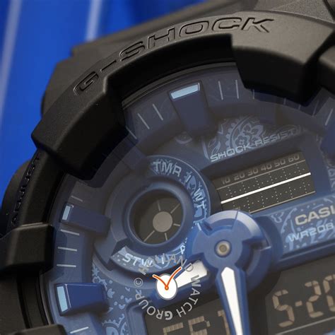 G Shock Ga Bp Aer Watch Ana Digi Blue Paisley