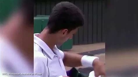 Furious Novak Djokovic Fail Attempt To Rip Off His Shirt Video