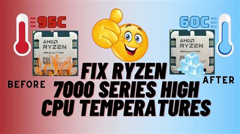 Fix Ryzen 7000 Series High Cpu Temperatures Youtube