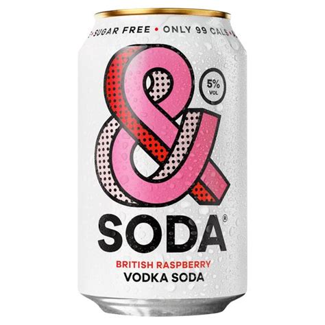 And Soda British Raspberry Vodka Soda 330ml Really Good Culture