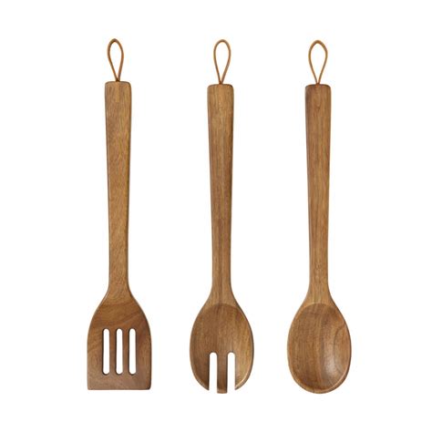 Set Mestoli Da Cucina In Legno D Acacia Hanami Boutique