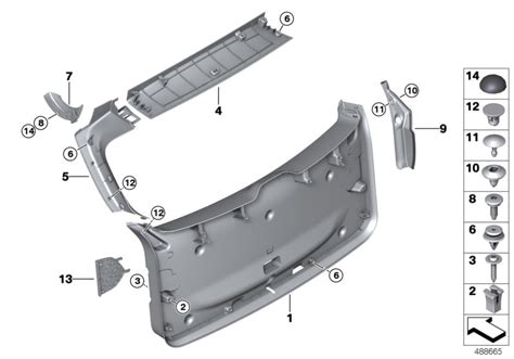 Cz Obudowa Tylnej Klapy Wewn Prawa Do Samochodu Bmw X