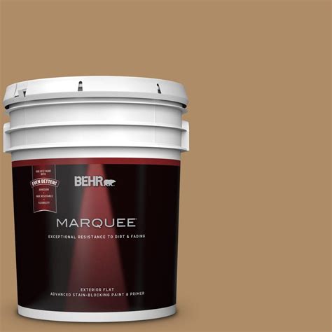 Behr Marquee 5 Gal 300f 5 Brown Rabbit Flat Exterior Paint 445305