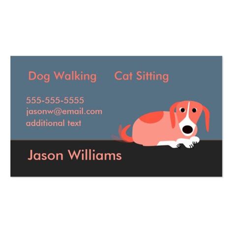 Dog Walker Business Card | Zazzle