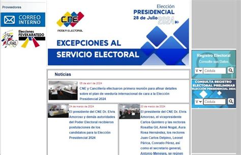 Cne Publicó El Registro Electoral Preliminar De Cara Al 28jul