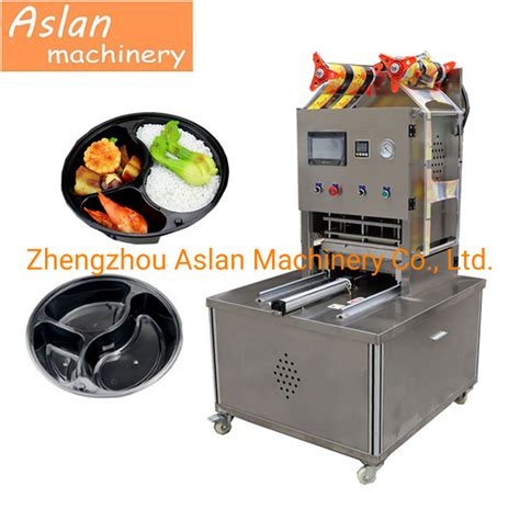 Map Vacuum Food Tray Sealing Machine Fast Food Plastic Cup Film Packing