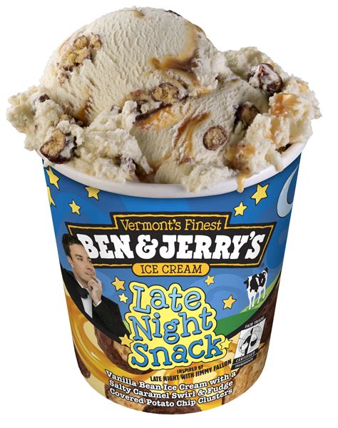 Forays Of A Finance Foodie Jimmy Fallon Helps Launch Ben And Jerrys Newest Flavor Late Night