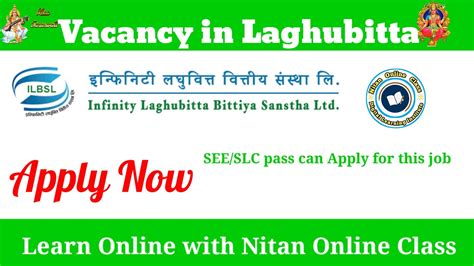 Vacancy In Laghubitta Infinity Laghubitta Bittiya Sanstha Ltd Announced