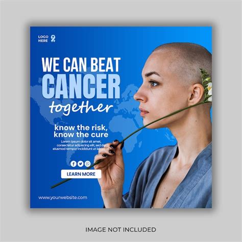 Premium Psd World Cancer Awareness Day Social Media Post And