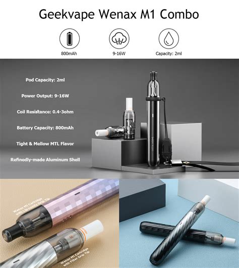 Geekvape Wenax M1 Combo Kit 800mah Rich Vapor Production