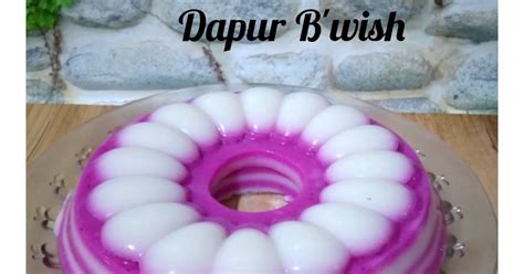 Resep Puding Lapis Susu Buah Naga Oleh Dapur B Wish Cookpad