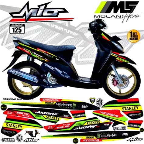 Jual Decal Sticker Striping Variasi Mio Sporty Mio Smile Mio Karbu