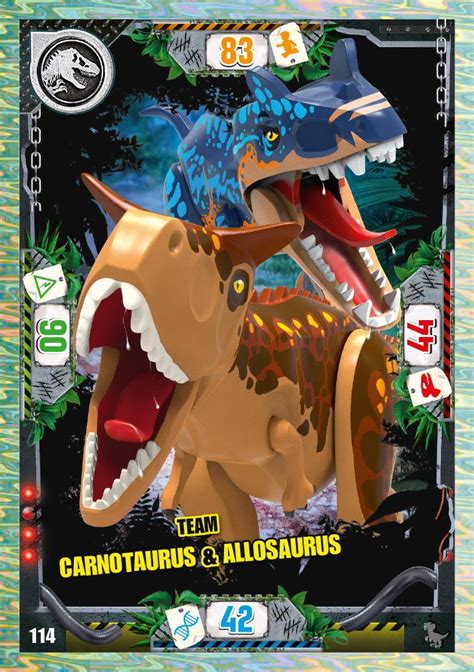 Nummer 114 I Team Carnotaurus Allosaurus I LEGO Jurassic World TCG 3