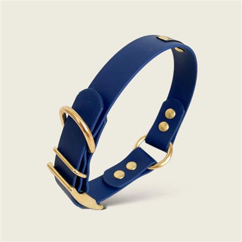 Collier Pour Chien En Biothane Bleu Marine Polus Boutique