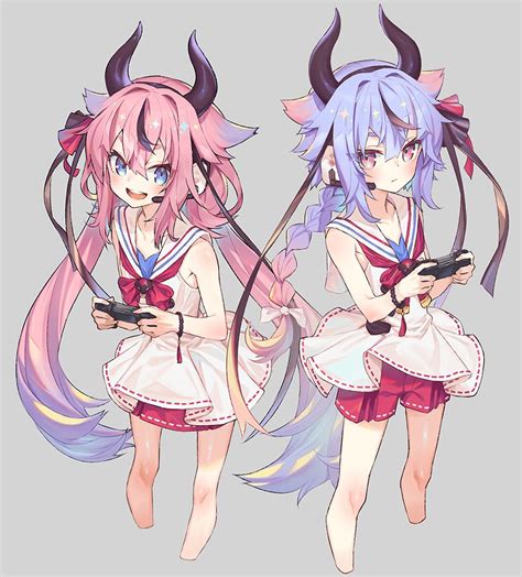 Meika Hime And Meika Mikoto Vocaloid And 1 More Drawn By Yamamomo