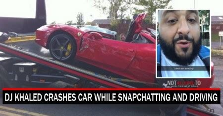 DJ Khaled Crashes Car After Reportedly Snapchatting and Driving